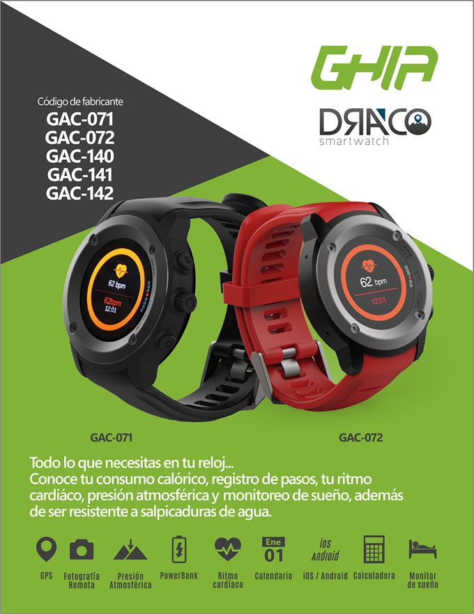 Reloj ghia draco 2025